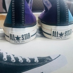 新品未使用★CONVERSEコンバース★90年代90sUSA製スニーカーALL STARオールスターハイカットHIマルチカラーデットストック