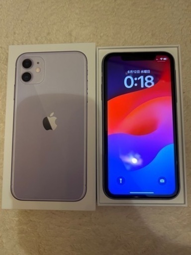 【受け取り予定者決定】携帯電話/スマホ  iPhone11 64GB パープル