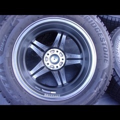 ホイールタイヤセット★225/65R17★HOTSTUFF★PCD114.3 7J +38 ガンメタ系 4本セット