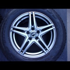 ホイールタイヤセット★225/65R17★HOTSTUFF★PCD114.3 7J +38 ガンメタ系 4本セット