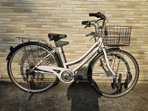 中古自転車 6段変速 27インチ LEDオートライト 軽整備済み 防犯登録対応 町田市 相模原市 MM297