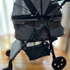 COCOHEART  ココハート4輪ペットバギー 甘えん坊バギーBIG グレー