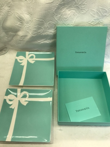 TIFFANY \u0026Co ブルーボウ デザートプレートセット