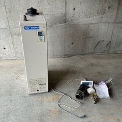 【中古】強制追焚付石油給湯器 長府 CHOFU KIB-3630 ふろがま ボイラー KIB-314 リモコン付き 【札TB01】