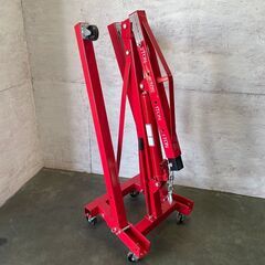 【直接引取限定】【LONG RAM JACK】 ロングラムジャック エンジンクレーン ジャッキ ２トン 折畳み 油圧式 N0145