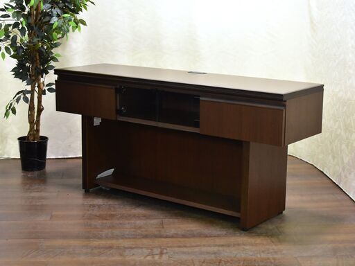 ≪yt1386ジ≫ 未使用/アウトレット PLUS/プラス AVボード EX-500S ① 幅160cm サイドボード/TVボード/オフィス家具 60429-14
