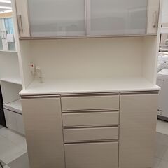 ☆ジモティ割あり☆ NITORI レンジボード ホワイト H206×D50×W141 