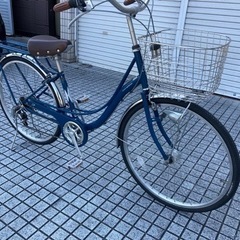 【26インチ自転車】美品❗️6段変速　LEDオートライト付　BAA認定車❗️前後タイヤ、鍵新品❗️スペアキーあり　若林自転車　膳所店　SALE中❗️
