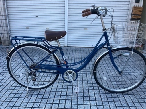 【26インチ自転車】美品❗️6段変速　LEDオートライト付　BAA認定車❗️前後タイヤ、鍵新品❗️スペアキーあり　若林自転車　膳所店　SALE中❗️