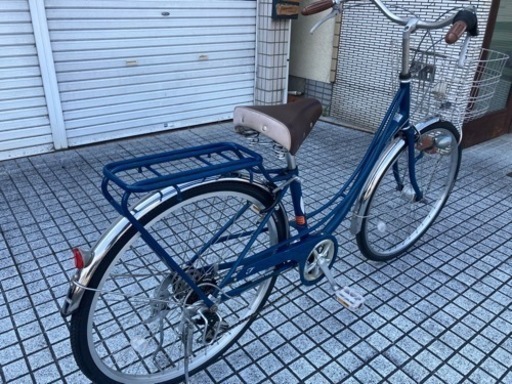 26インチ自転車】美品❗️6段変速LEDオートライト付BAA認定車❗️前後  