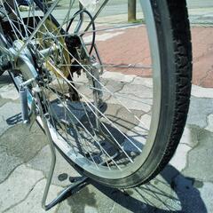 ♪ジモティー特価♪スタイリッシュストレートフレーム２７型中古シティサイクル　シマノ製外装６段変速・ＬＥＤオートライト・ローラーブレーキ