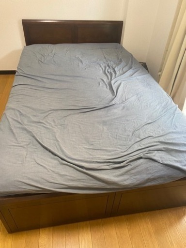 最終値下げ/どなたかお願いします!】家具 ベッド ダブルベッド NOWHERE 