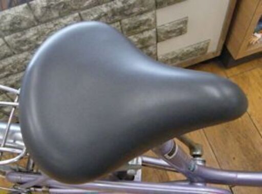 20インチ 変速なし シティサイクル パープル ママチャリ DCM 自転車