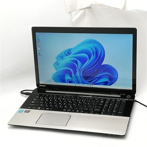 激安 高速SSD500GB フルHD 17.3型 中古ノートパソコン 東芝 TB87/PG サテンゴールド 第4世代i7 8GB BD-R 無線 webカメラ Windows11 Office