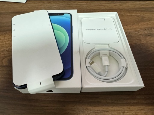 iPhone 12 mini 64GB ブルー SIMフリー 箱・ケーブル付 iPhone12mini [ブルー] 64GB SIMフリー 箱付き 箱・ケーブル付き