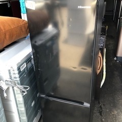 NO 171  🌈福岡市内配送設置無料✨🌈 2022年式 ハイセンス 冷蔵庫 幅49cm 175L ブラック HR-D1701B 2ドア 右開き 大容量冷蔵室122L スリム 