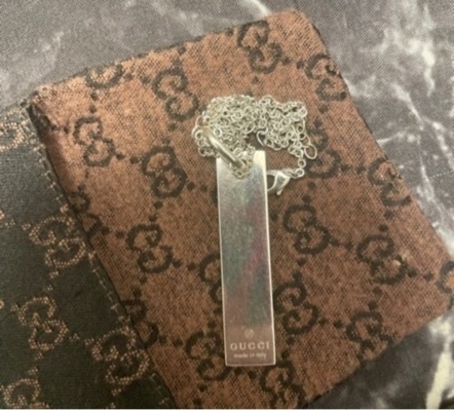 GUCCI プレートネックレス 袋付き