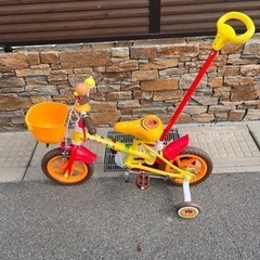福山市より、アンパンマン自転車 12インチ 美車