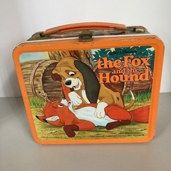 ディズニー　狐と猟犬の友情　ランチボックス　スチール製