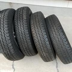 サンバー中古純正ホイル横浜スーパーバン中古タイヤ 22年製造