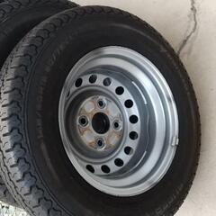 サンバー中古純正ホイル横浜スーパーバン中古タイヤ 22年製造