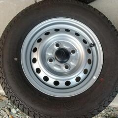 サンバー中古純正ホイル横浜スーパーバン中古タイヤ 22年製造