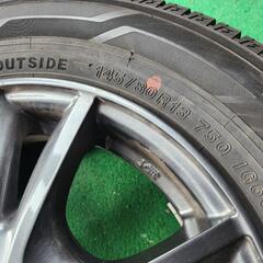 ☆2019年製 145/80/13 軽自動車 冬タイヤアルミ4本セット