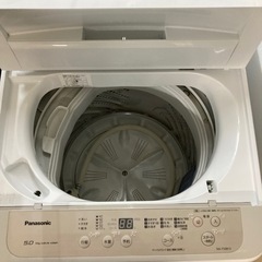 【セール開催中】Panasonic全自動洗濯機5.0kg 2019年製　6ヶ月保証