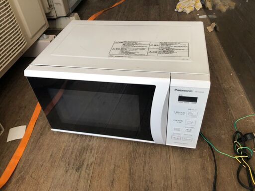 北九州市内配送無料パナソニック 単機能電子レンジ 22L ターンテーブル ワンタッチ自動あたため ヘルツフリー ホワイト NE-E22A3-W