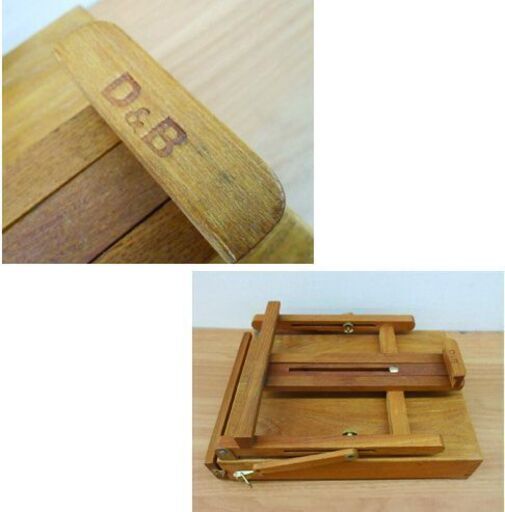 ②希少 D&B 木製 スケッチング イーゼルボックス W36D31H12～54 卓上イーゼル スケッチ箱 画材 札幌 西野店 ②希少 D&B 木製 スケッチング イーゼルボックス W36D31H12～54 卓上
