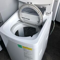 NO 187 🌈北九州市内配送設置無料✨🌈 NA-FW80S3-W 縦型洗濯乾燥機 ホワイト [洗濯8.0kg /乾燥4.5kg /ヒーター乾燥(水冷・除湿タイプ) /上開き] 