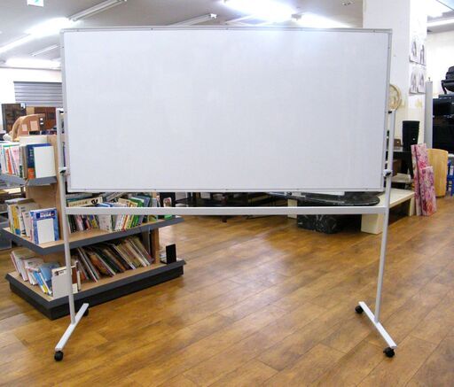 ホワイトボード 大型 W193.5×D56×H169cm キャスター付き 両面