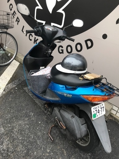 『受付一旦終了』多数問い合わせのため　部品新品交換済み　稼働車　原付バイク ブルー　アドレスV50 Suzuki 中古車