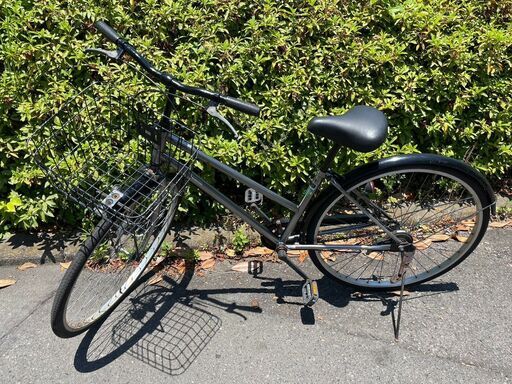 自転車　No.1223　グレー　27インチ　LEDライト　ALTETTO　【リサイクルショップどりーむ天保山店】