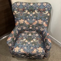 ウィリアムモリス いちご泥棒1人がけソファ