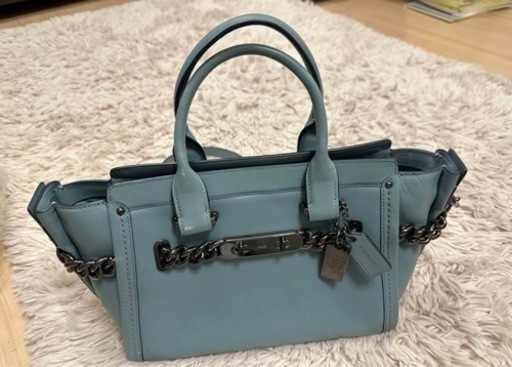 COACHコーチハンドバッグ(水色)