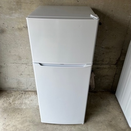2021年製　Haier 130L ノンフロン＆省エネ設計!!お手入れ簡単ガラストレイ 2ドア冷蔵庫　JR-N130B-W