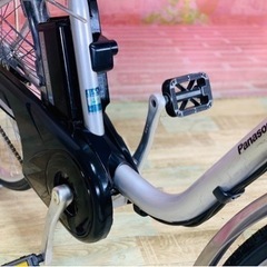 ④8060子供乗せ電動アシスト自転車Panasonic26インチ良好バッテリー