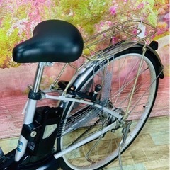 ④8060子供乗せ電動アシスト自転車Panasonic26インチ良好バッテリー