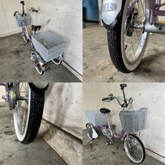 457(S)□岐阜発　△BRIDGESTONE/WAGON/大人用三輪自転車/3段変速/スイング付/走行確認/防犯有り/鍵でロックできません/現状品　R6.5/1□