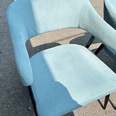 苫小牧発 ニトリ購入 dc イジー 2 bl 二個セット ブルー系 ダイニング