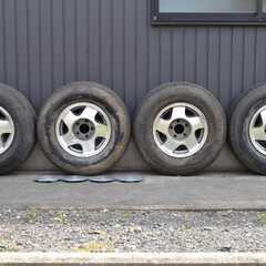 ’９７ シボレー ２ドアタホ ＧＭＴ４００ 純正 4本＋スペア1本 タイヤ&ホイールset 当時物ほぼ新車外し