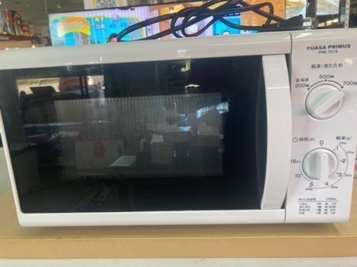 【YUASA/ユアサプライムス】 単機能電子レンジ ホワイトPRE-701S  リサイクルショップ宮崎屋 住吉店24.6.13F