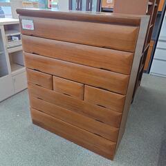 木製ハイチェスト 木目調 7段 引き出し ブラウン 木製ハイチェスト 木目調 7段 引き出し ブラウン 木製チェスト 7段