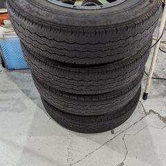 ハイエースから取り外し DUNLOP WILD CRUISING15×6J 4本セット