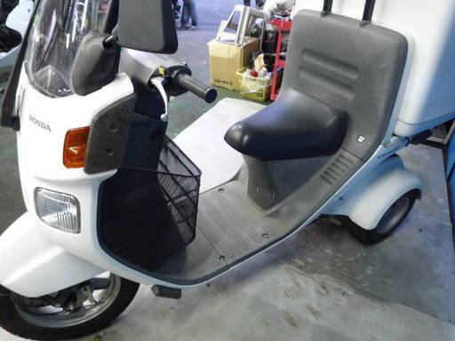 HONDA ジャイロキャノピー2-Fi 白 エンジン始動動画 自賠責で乗れます