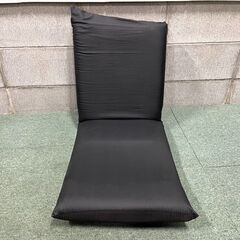 座椅子 多段階リクライニング 黒 幅42cm×奥行66cm～10...