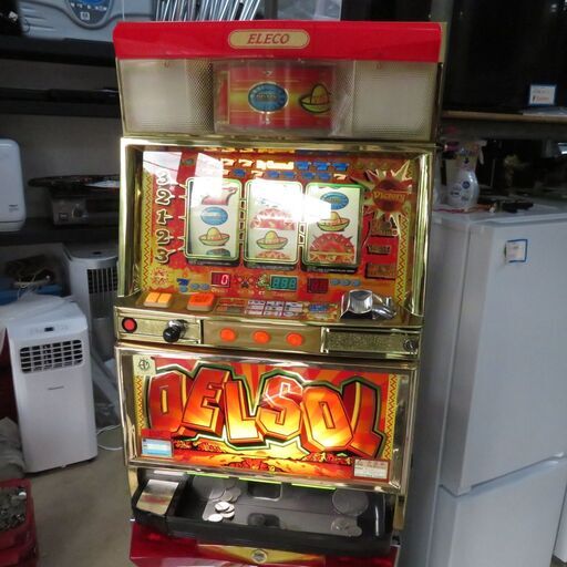 パチスロ実機 デルソル2 訳あり コイン使用 スロット機│江別市のリサイクルショップドロップ
