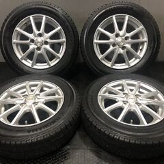 【YOKOHAMA ice GUARD iG50 PLUS 165/70R14】スタッドレス【Weds JOKER 14インチ 4.5J4HPCD100+45】バリ溝 ハスラー ソリオ等　(KTN086)