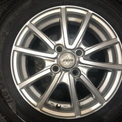 【YOKOHAMA ice GUARD iG50 PLUS 165/70R14】スタッドレス【Weds JOKER 14インチ 4.5J4HPCD100+45】バリ溝 ハスラー ソリオ等　(KTN086)